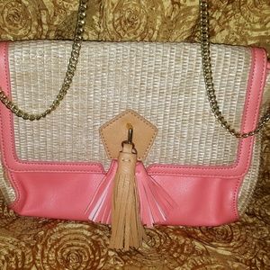 Danielle Nicole Crossbody Bag Straw Tassel